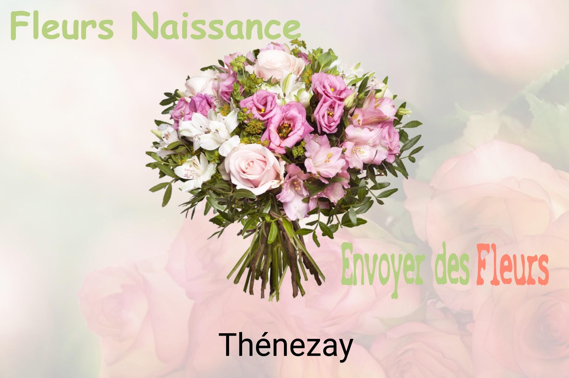 Bouquet de fleurs de naissance livré à Thénezay